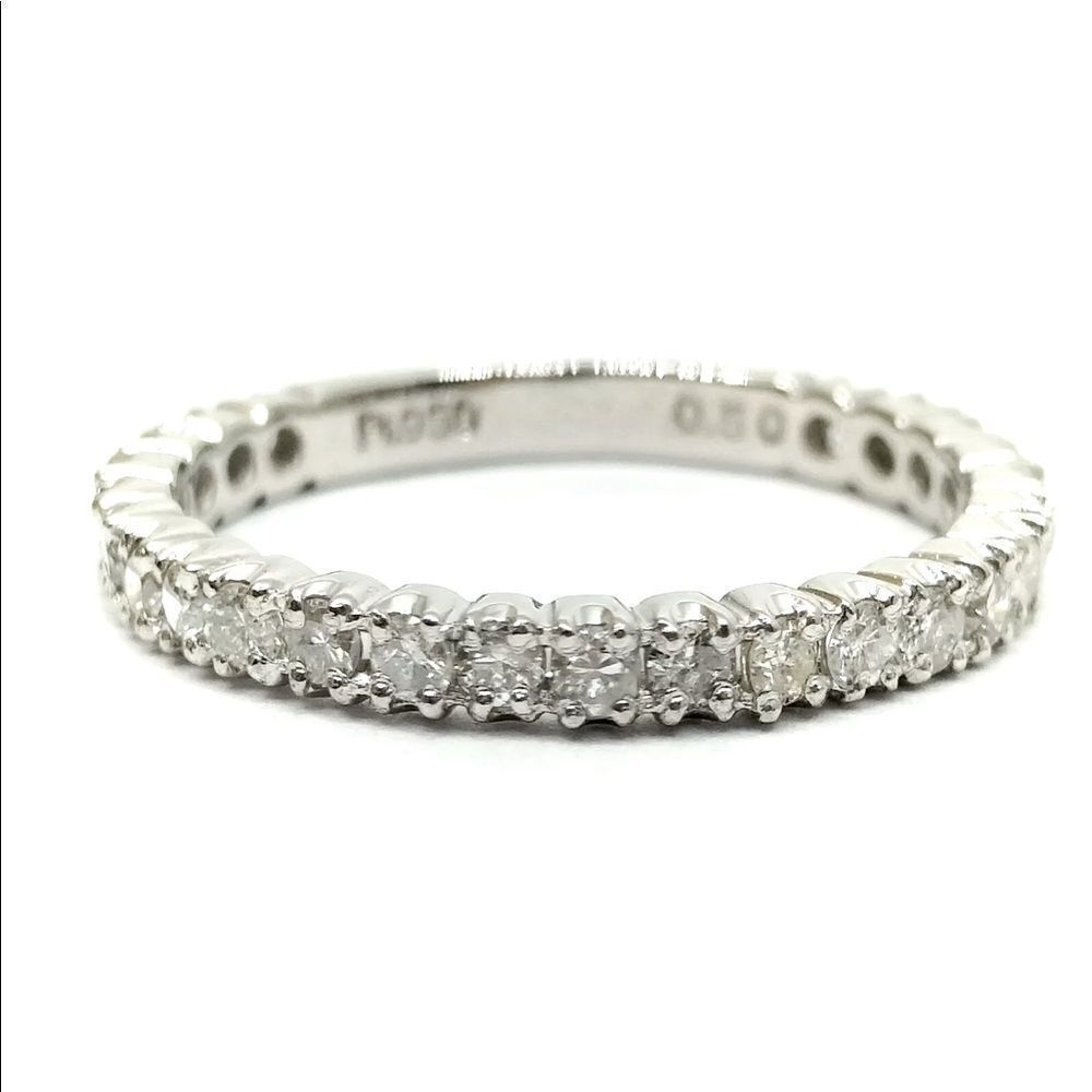 Platinum 0.5 carat Diamond Ring Wedding Band